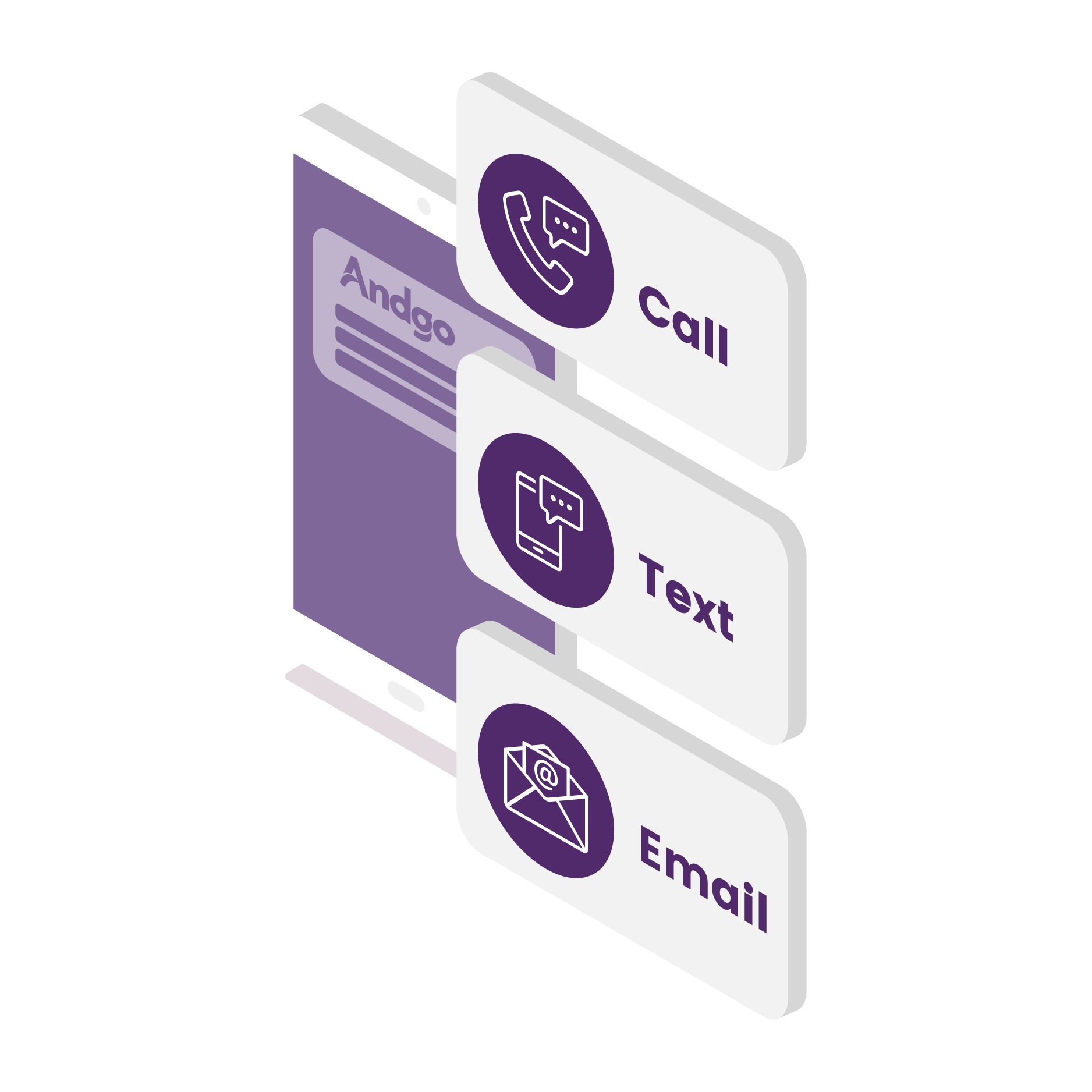 andgo illustration of multiple modes of communication