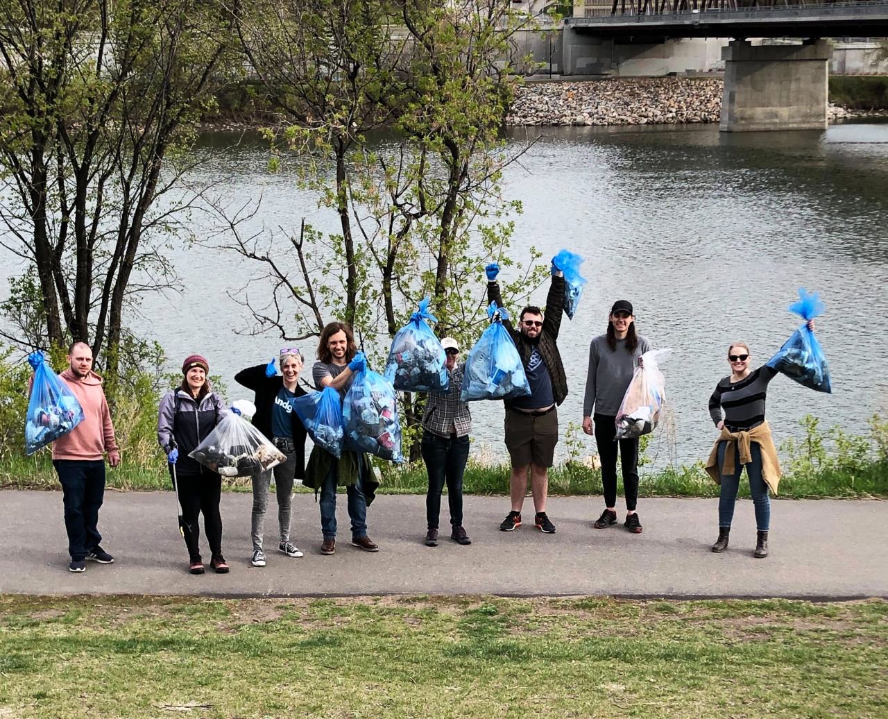 Andgo team photo from meewasin cleanup day