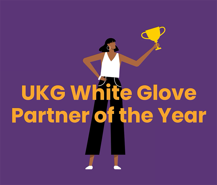 ukg white glove award graphic