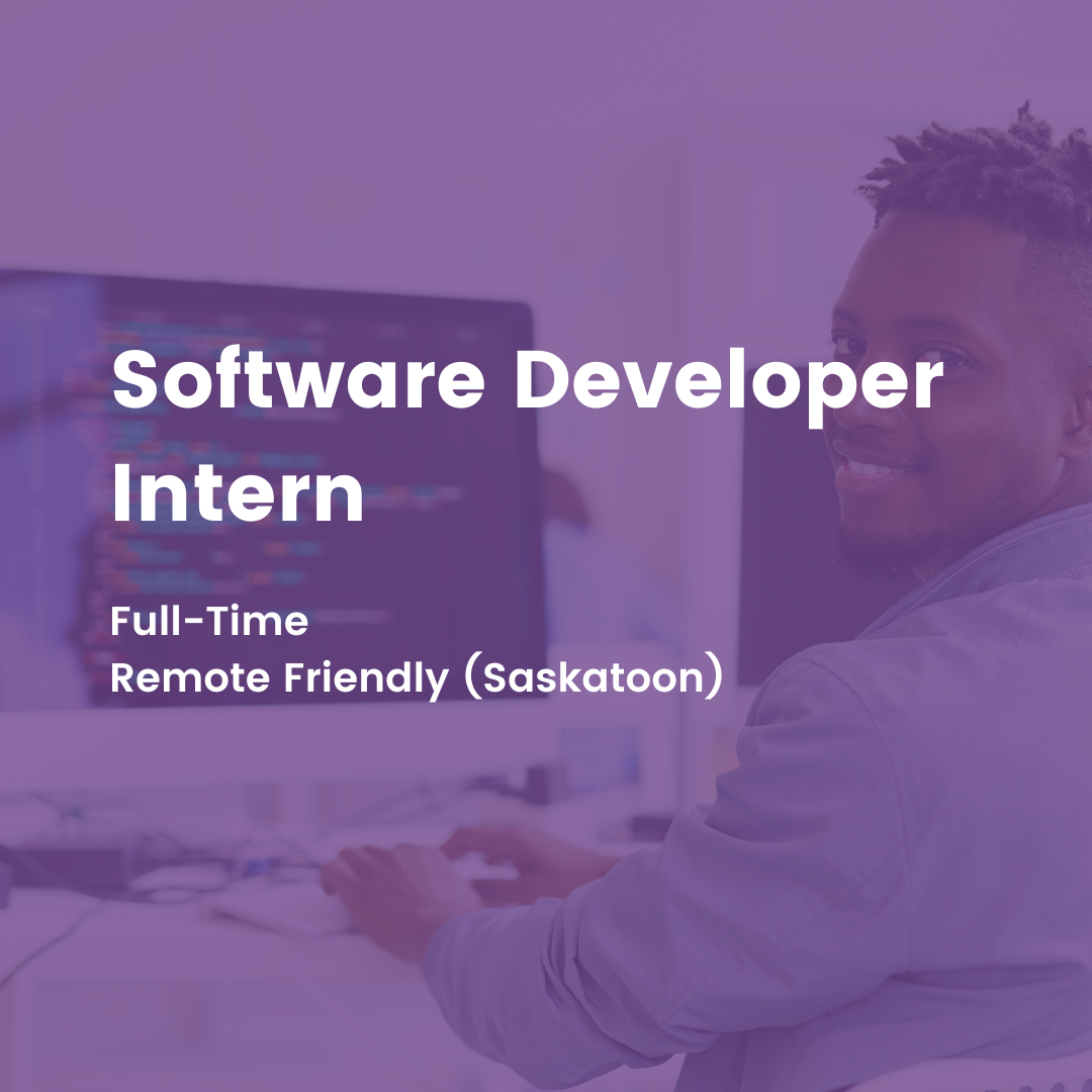 software developer intern job announcement graphic
