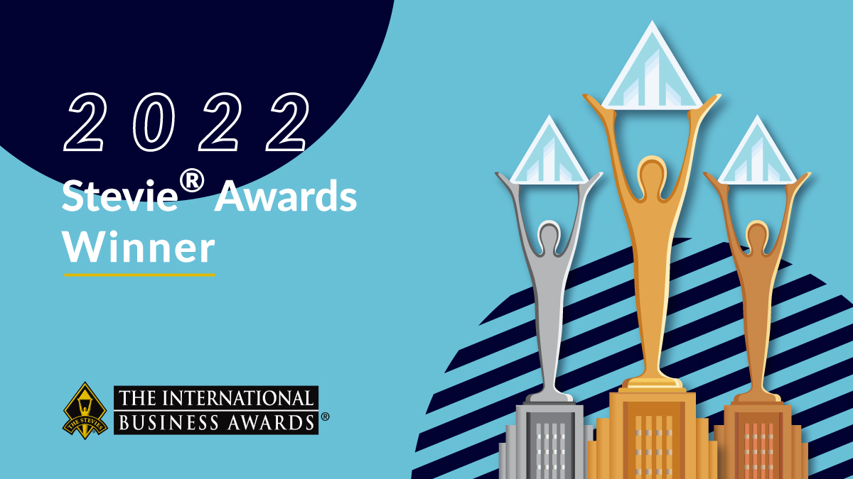 The 2022 International Business Awards winner graphic by Stevie Awards