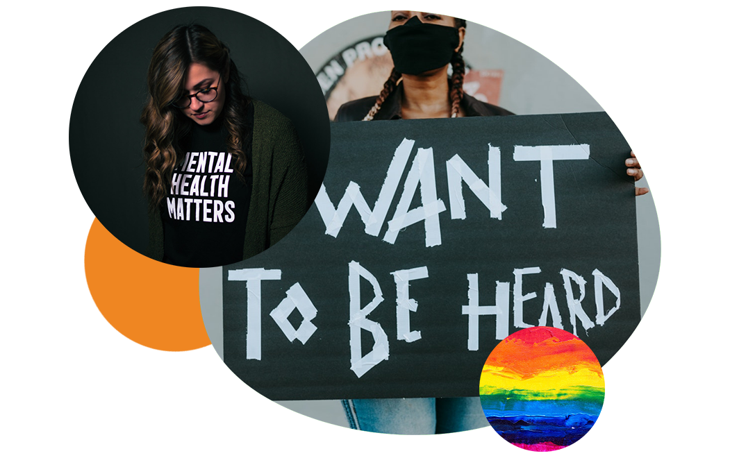 I want to be heard graphic